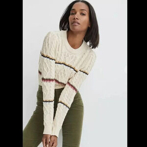 NEW Veronica Beard Bruna Cream  Pullover Sweater | size XS
